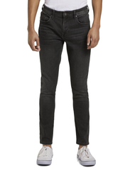 Tom Tailor - skinny CULVER stretch denim - skinny jeans - used dark stone black denim - 6