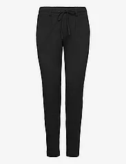 Tom Tailor - jersey loose fit pants ankle - straight leg trousers - deep black - 0