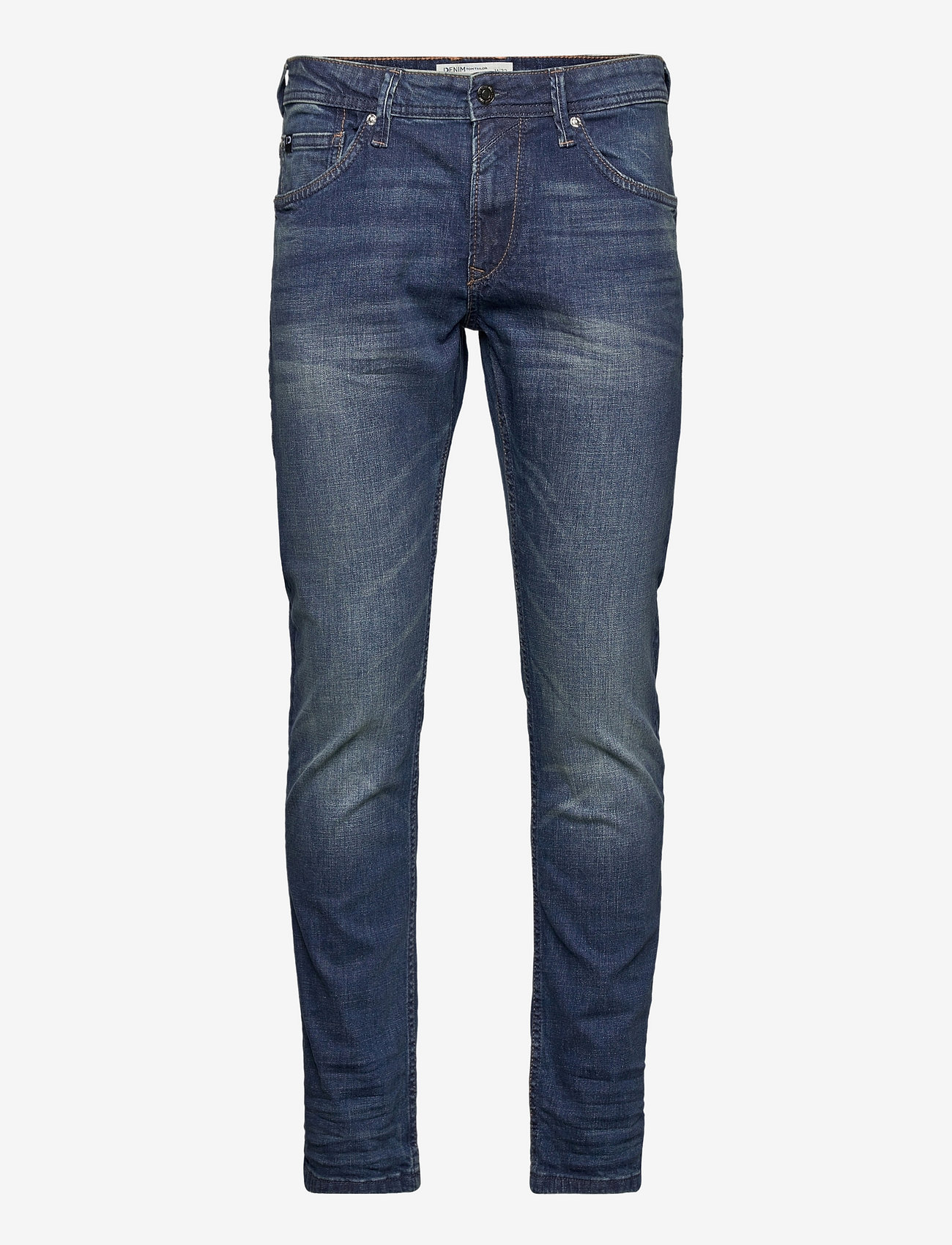 Tom Tailor - slim PIERS blue denim - hosen & jeans - dark stone wash denim - 0