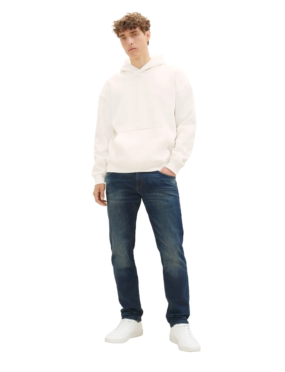 Tom Tailor - slim PIERS blue denim - slim fit jeans - dark stone wash denim - 0