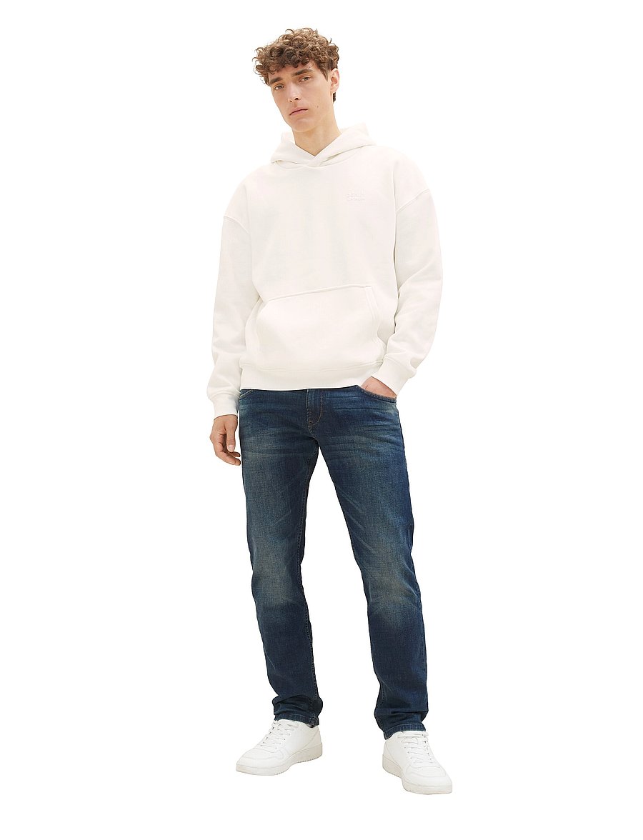Tom Tailor - slim PIERS b - slim-fit jeans - dark stone wash denim - 0