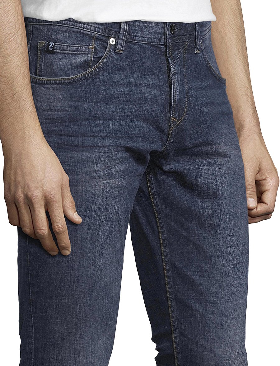Tom Tailor - slim PIERS b - slim-fit jeans - dark stone wash denim - 5