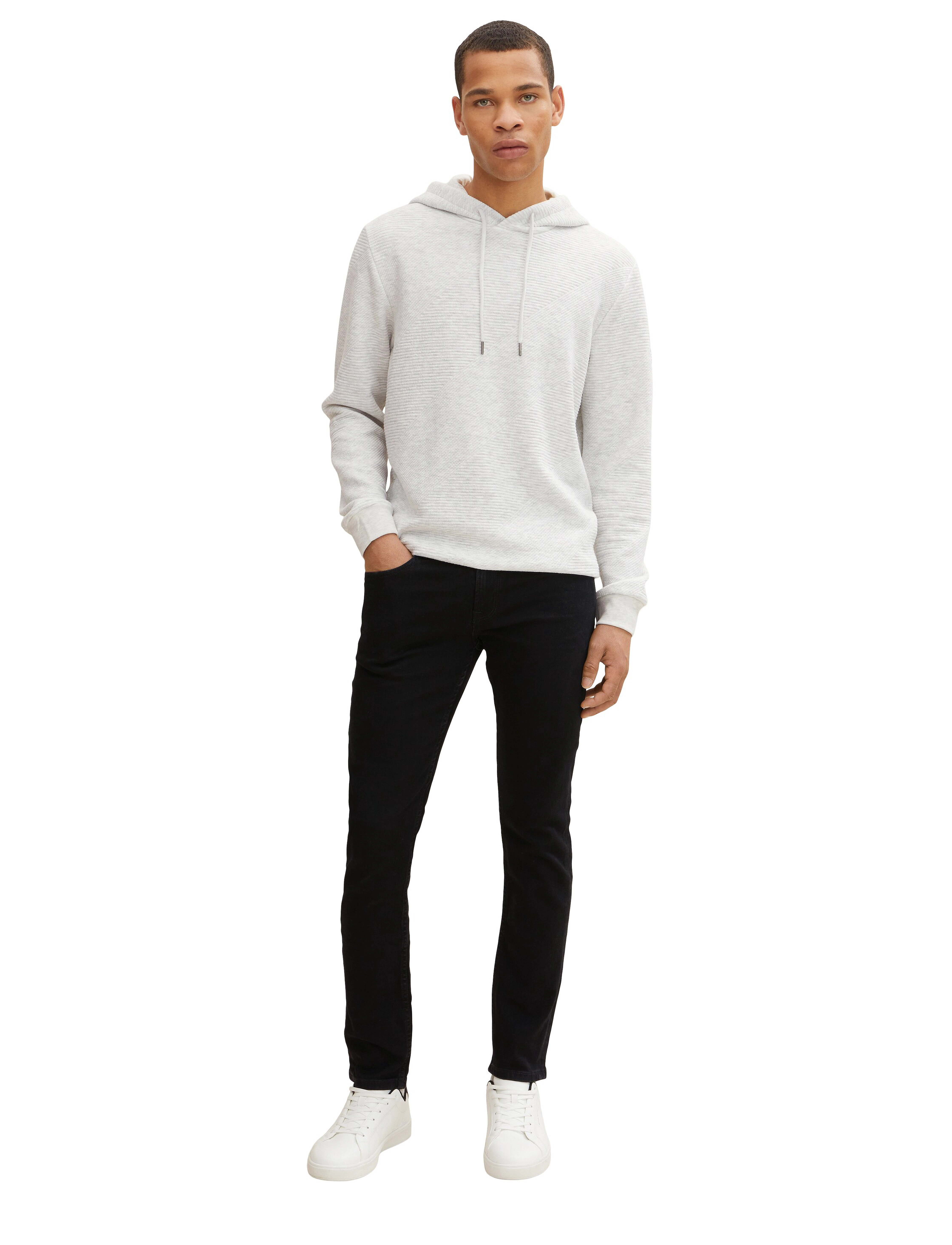 Tom Tailor slim PIERS black denim - Kollektionen - BLACK DENIM / black