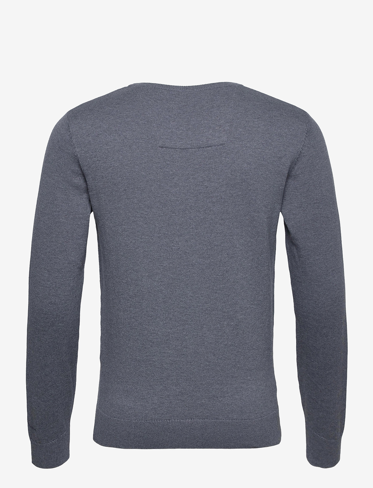 Tom Tailor - basic crew neck sweater - alhaisimmat hinnat - vintage indigo blue melange - 1