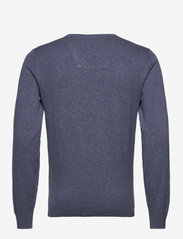 Tom Tailor - basic v neck sweater - zemākās cenas - vintage indigo blue melange - 1