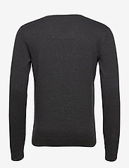 Tom Tailor - basic v neck sweater - alhaisimmat hinnat - black grey melange - 1