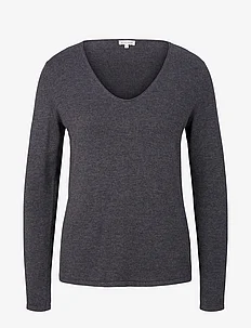 sweater basic v-neck, Tom Tailor