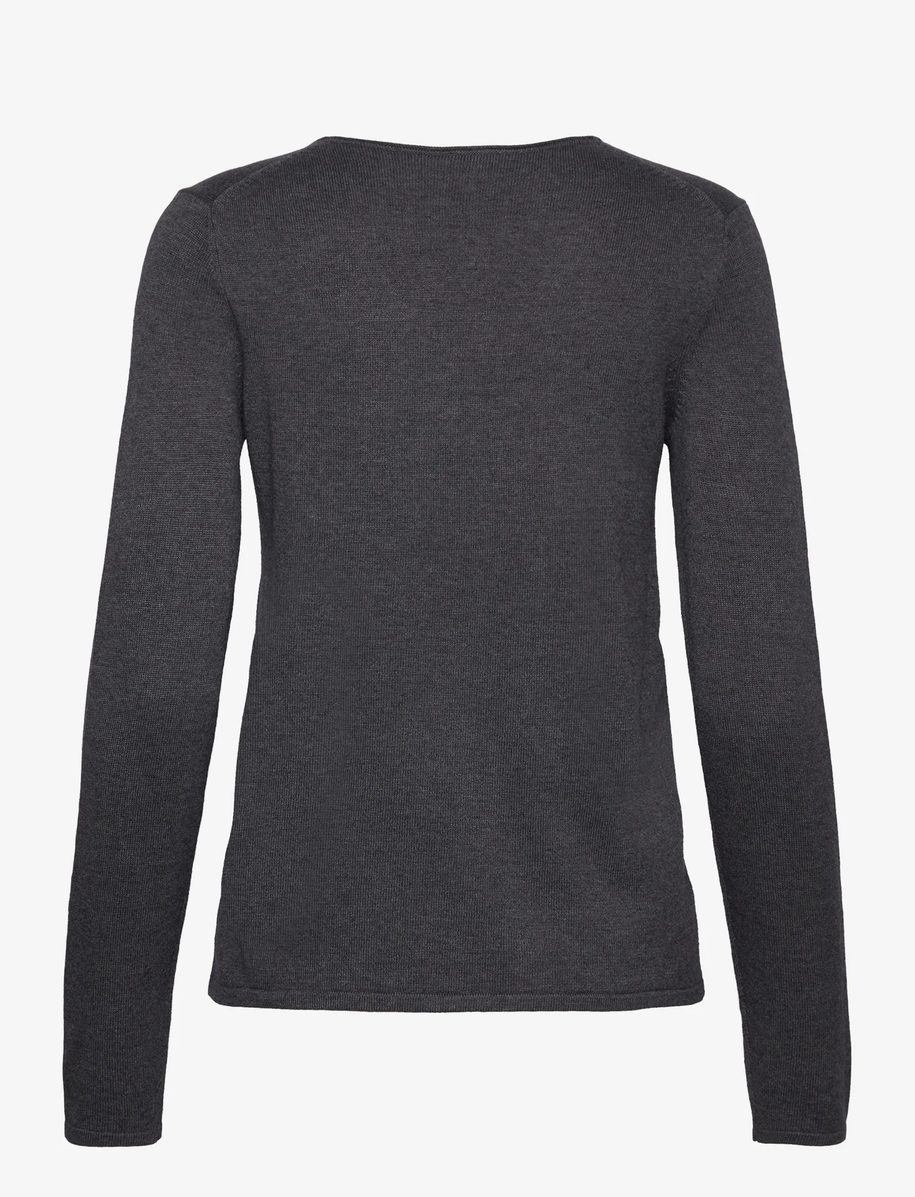 Tom Tailor - sweater basic v-neck - laveste priser - evident anthracite melange - 1