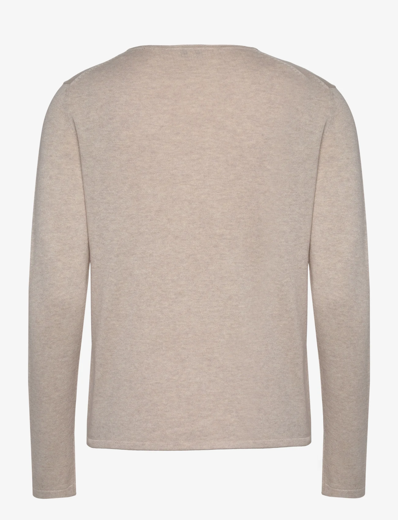 Tom Tailor - sweater basic v-neck - alhaisimmat hinnat - desert sand melange - 1