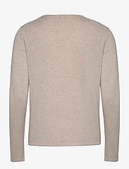 Tom Tailor - sweater basic v-neck - laveste priser - desert sand melange - 1