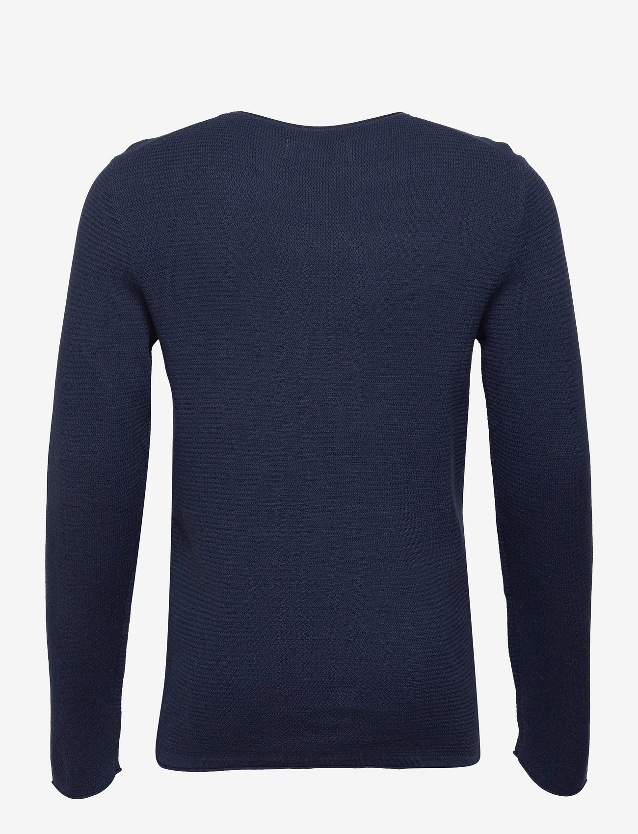 Tom Tailor - zigzag structured crewneck - madalaimad hinnad - sky captain blue non-solid - 1