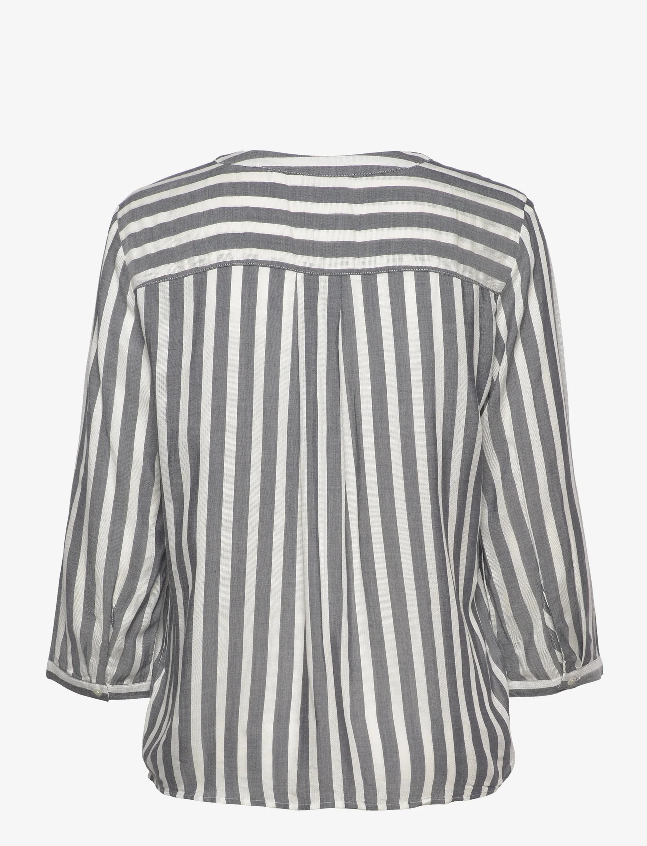 Tom Tailor - blouse striped - langärmlige blusen - offwhite navy vertical stripe - 1