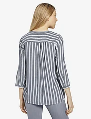 Tom Tailor - blouse striped - pitkähihaiset puserot - offwhite navy vertical stripe - 5