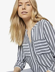 Tom Tailor - blouse striped - langärmlige blusen - offwhite navy vertical stripe - 7