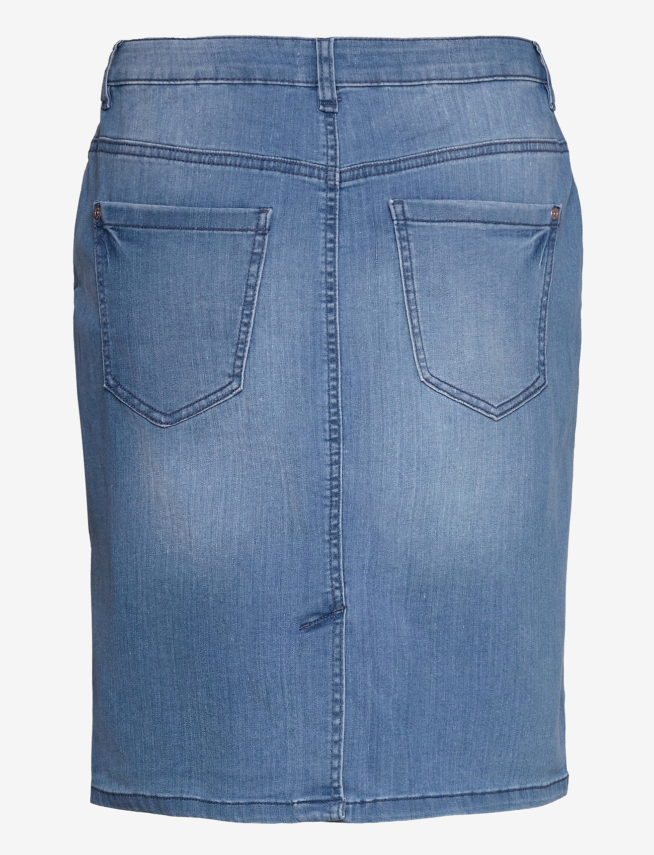 Tom Tailor - denim skirt - jeanskjolar - light stone wash denim - 1