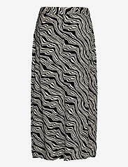 Tom Tailor - skirt with with wrap detail - maxikjolar - black wavy design - 1