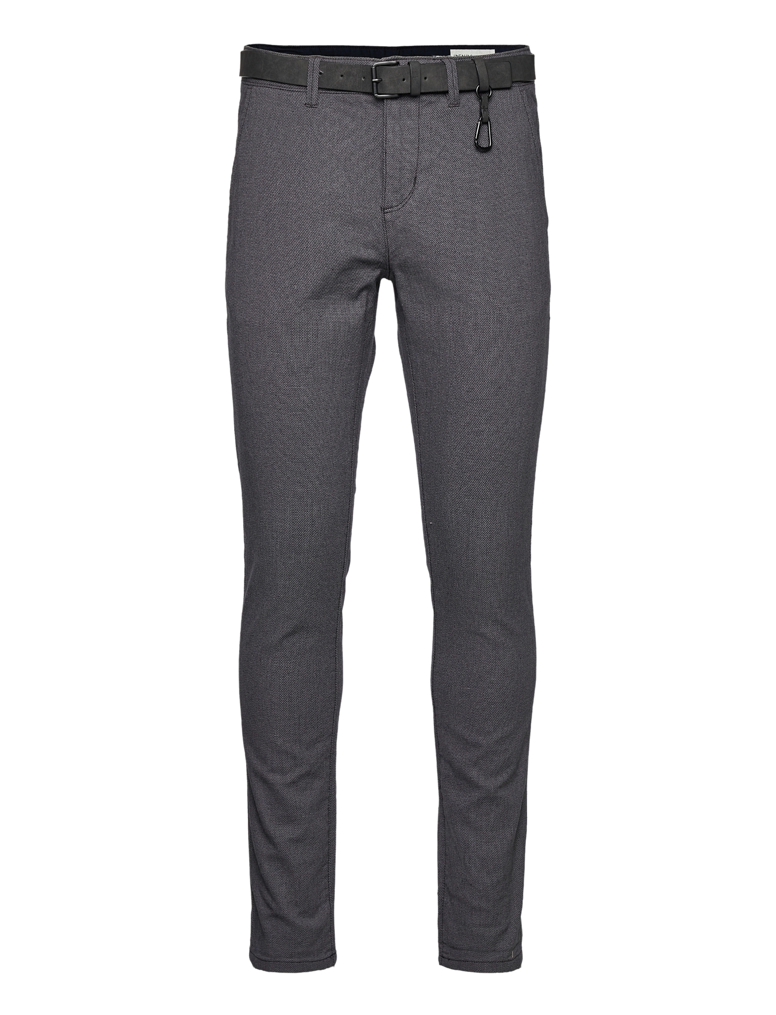 Tom Tailor structured straight chino - Kleidung - ANTHRA DOBBY YARN DYE / grey