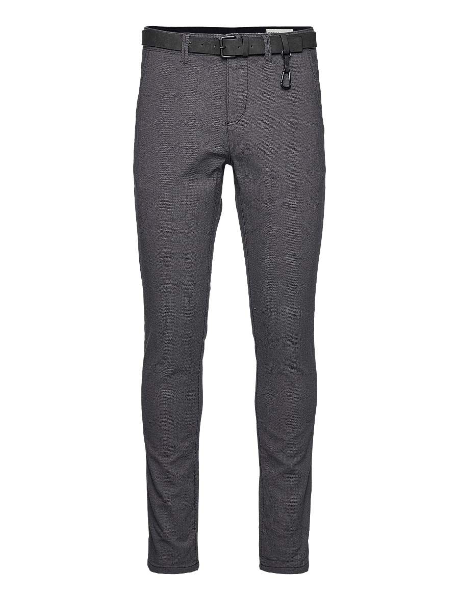 Tom Tailor - structured straight chino - chinos - anthra dobby yarn dye - 1