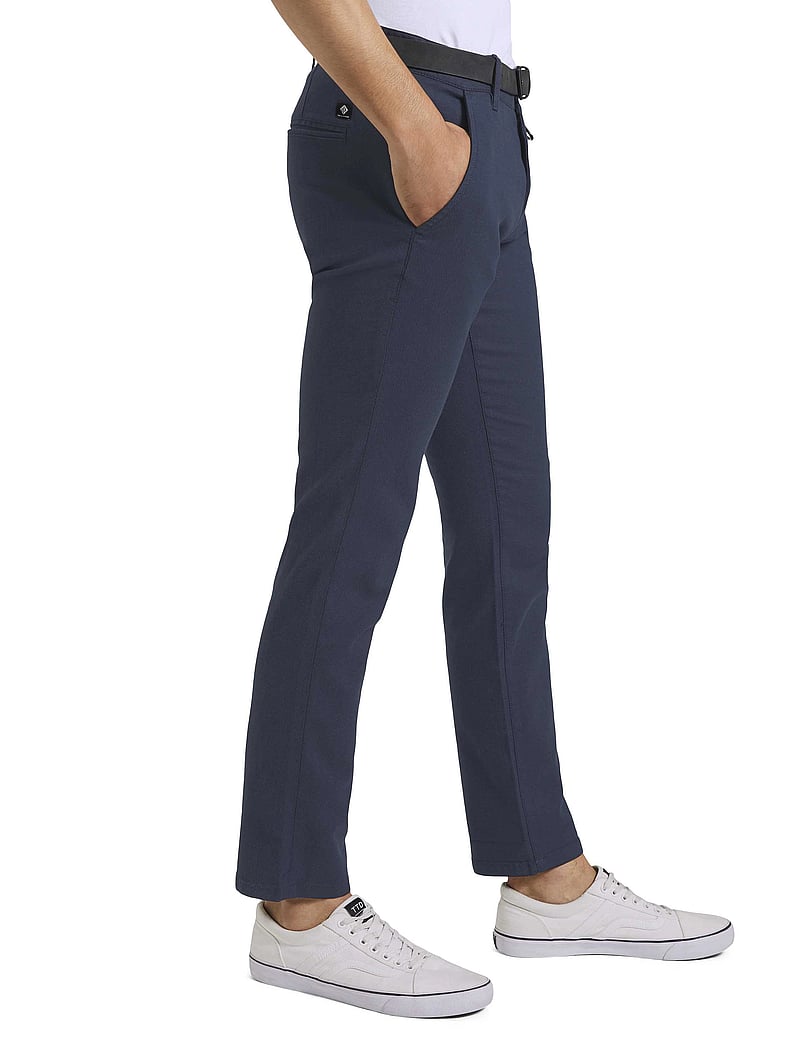Tom Tailor - structured straight chino - chinos - navy dobby yarn dye - 3
