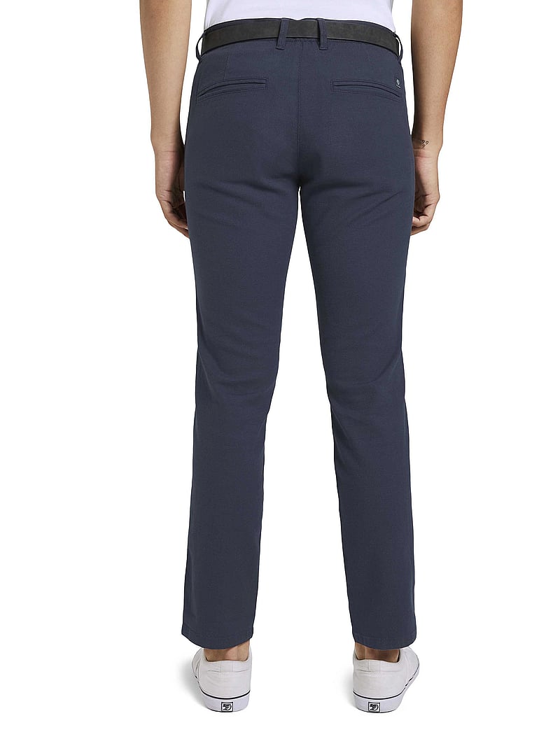 Tom Tailor - structured straight chino - chinos - navy dobby yarn dye - 5