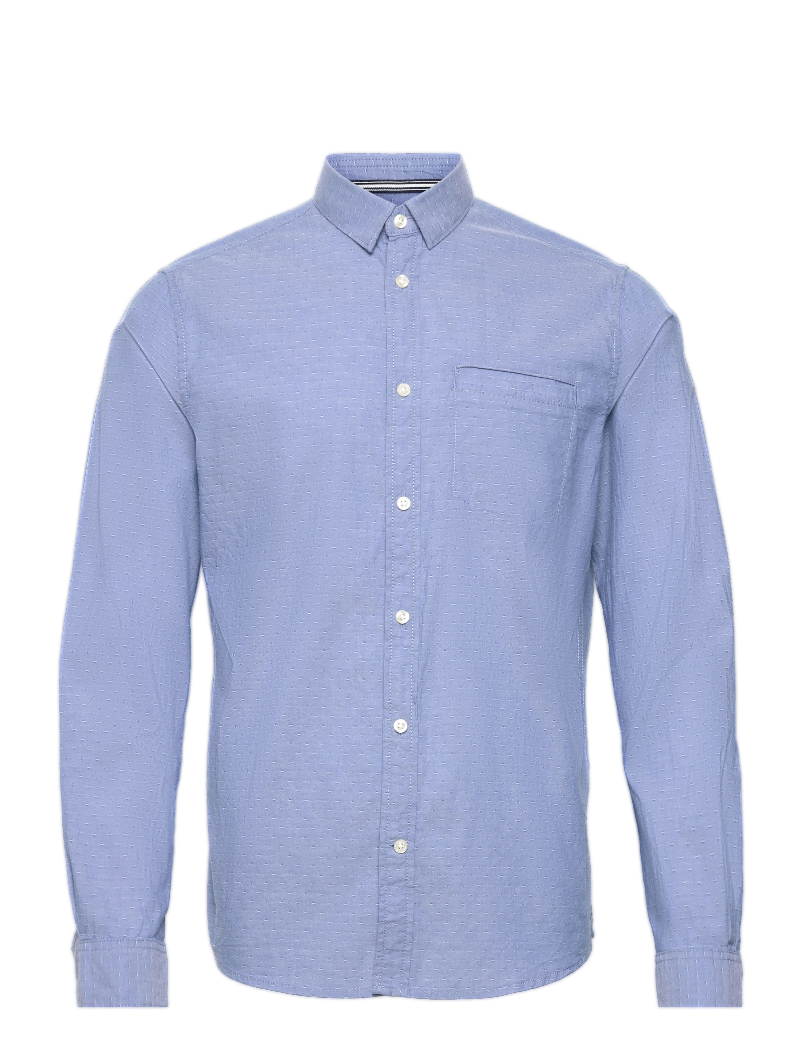 BLUE CHAMBRAY WITH WHITE DOBBY