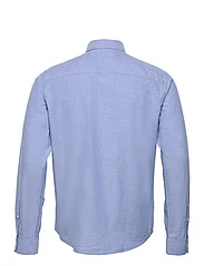 Tom Tailor - shirt with dobby structure - blue chambray with white dobby - 1