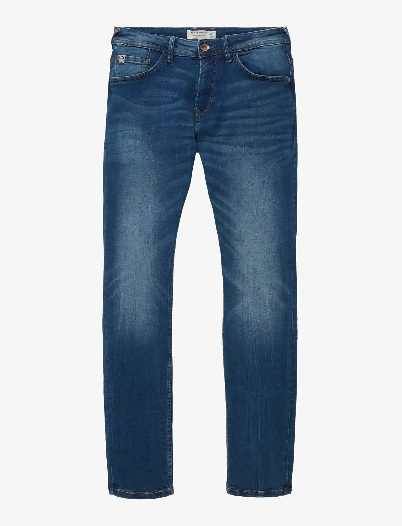 Tom Tailor - slim PIERS blue soft stretch - slim jeans - used mid stone blue denim - 1