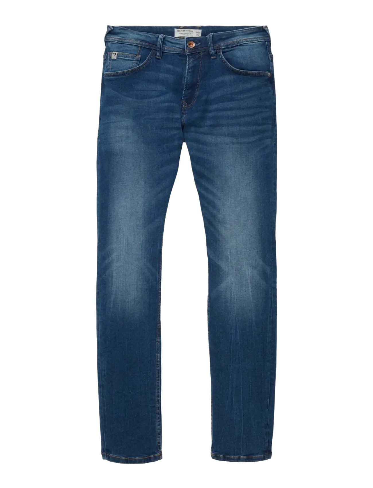 slim PIERS blue soft stretch - USED MID STONE BLUE DENIM
