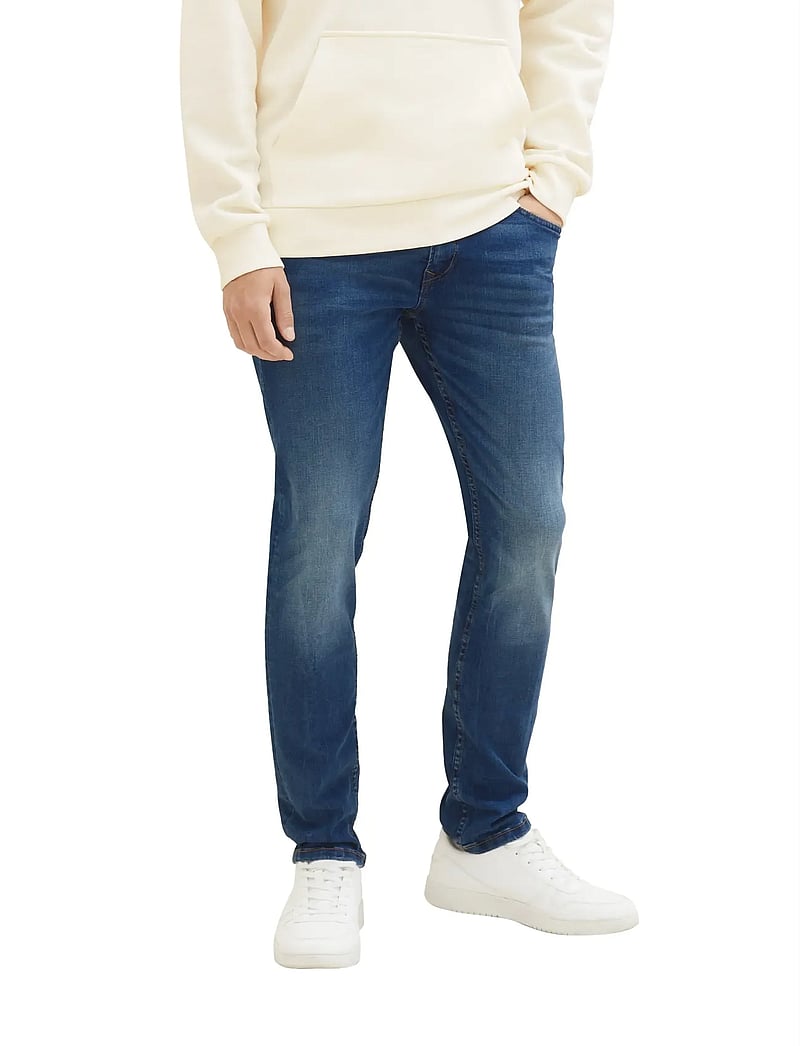 Tom Tailor - slim PIERS blue soft stretch - slim jeans - used mid stone blue denim - 0