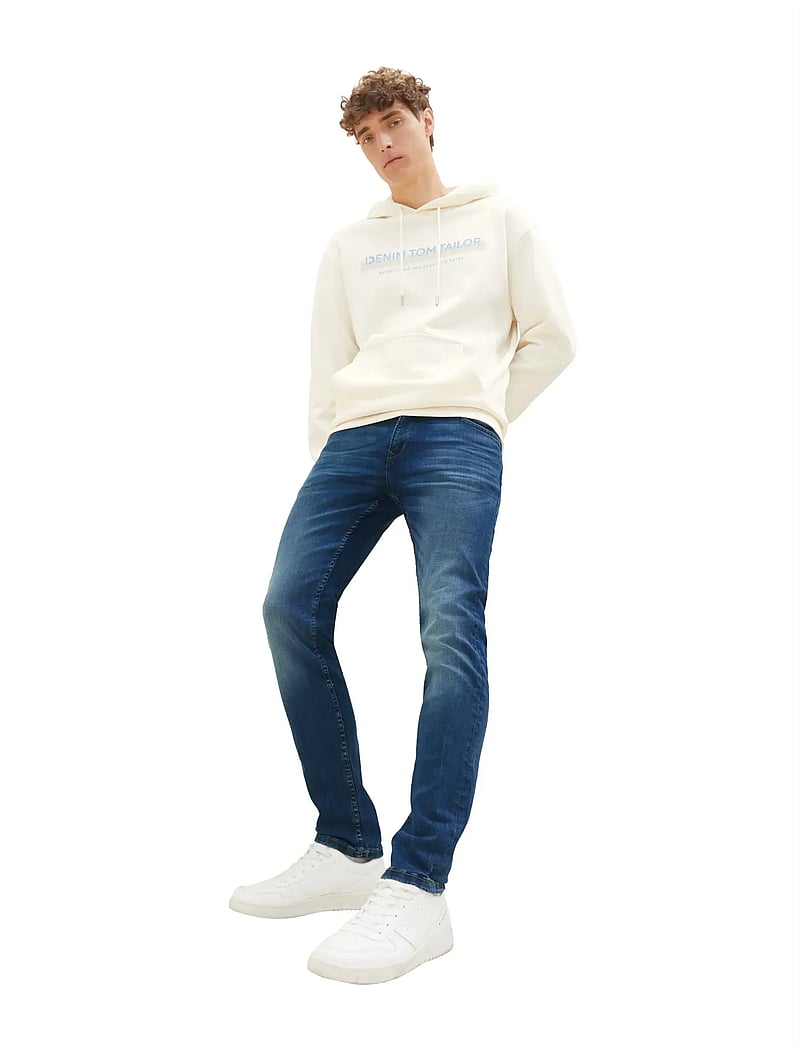 Tom Tailor - slim PIERS blue soft stretch - slim jeans - used mid stone blue denim - 3