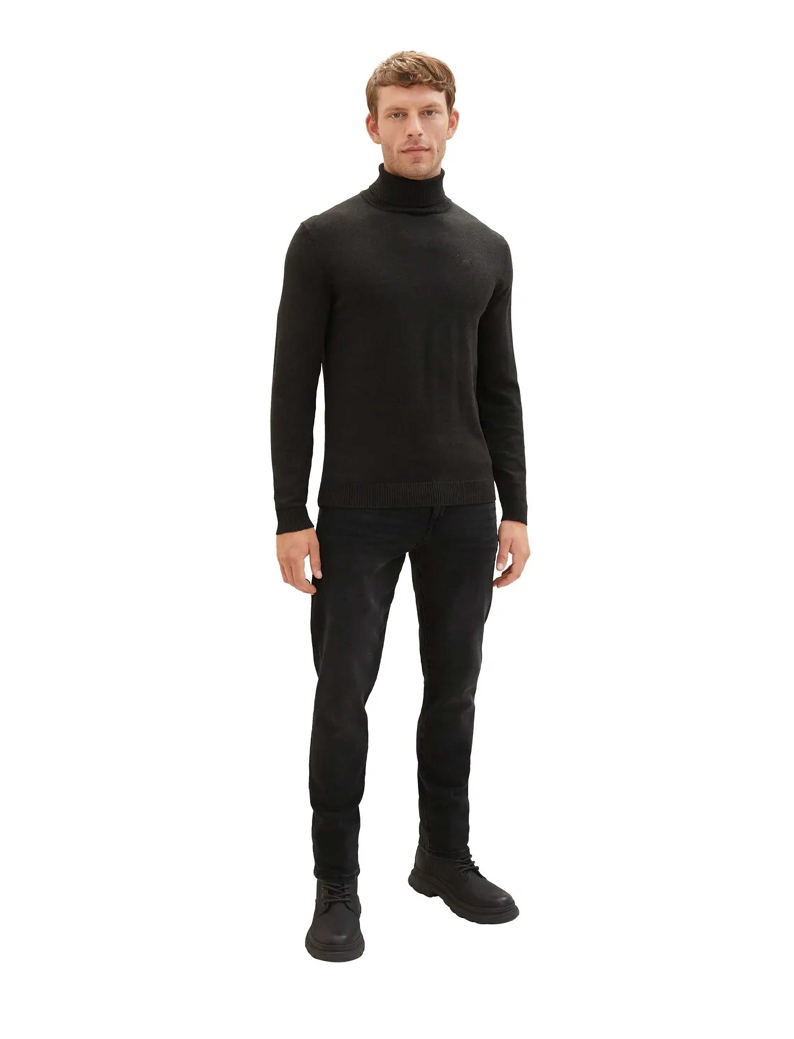 Tom Tailor Tom Tailor Josh - Jeans - USED DARK STONE BLACK DENIM / black