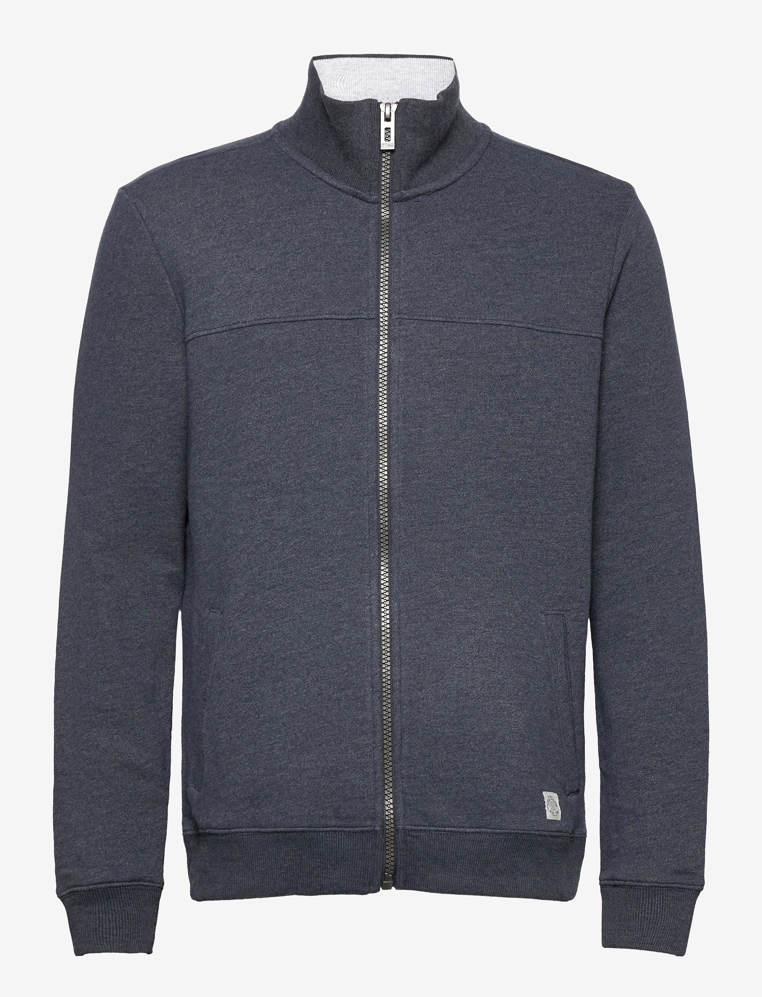 Tom Tailor - sweat jacket with cutline - sweatshirts - sky captain blue white melange - 1
