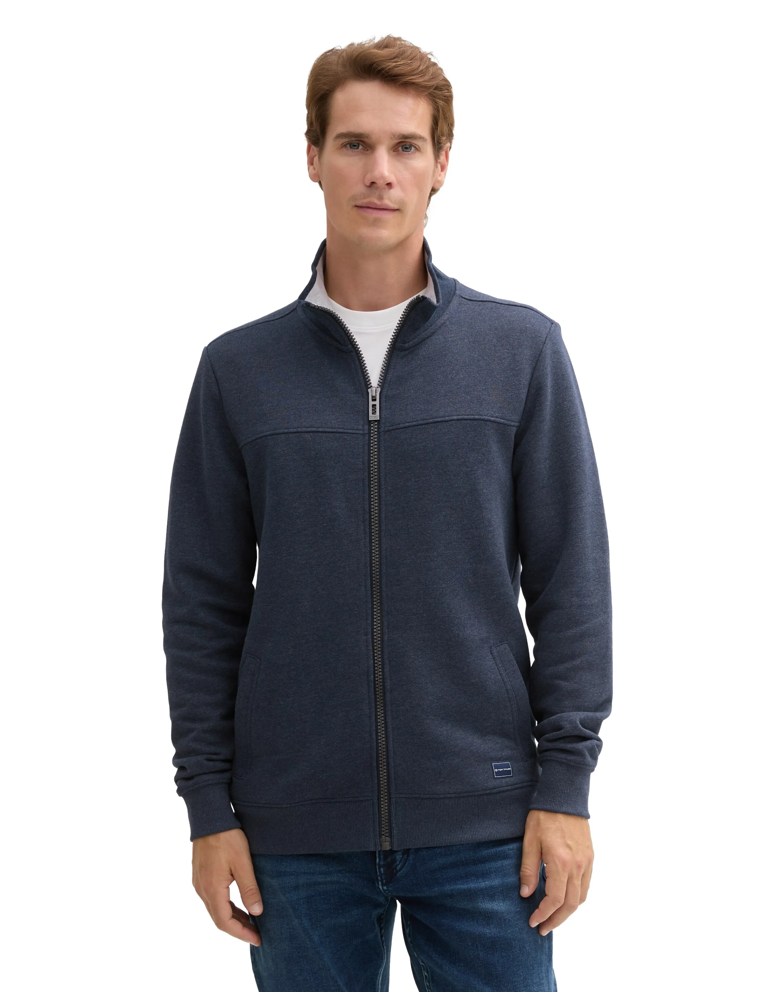 TOM TAILOR Sweat Jacket With Cutline jackor herr – bild 6