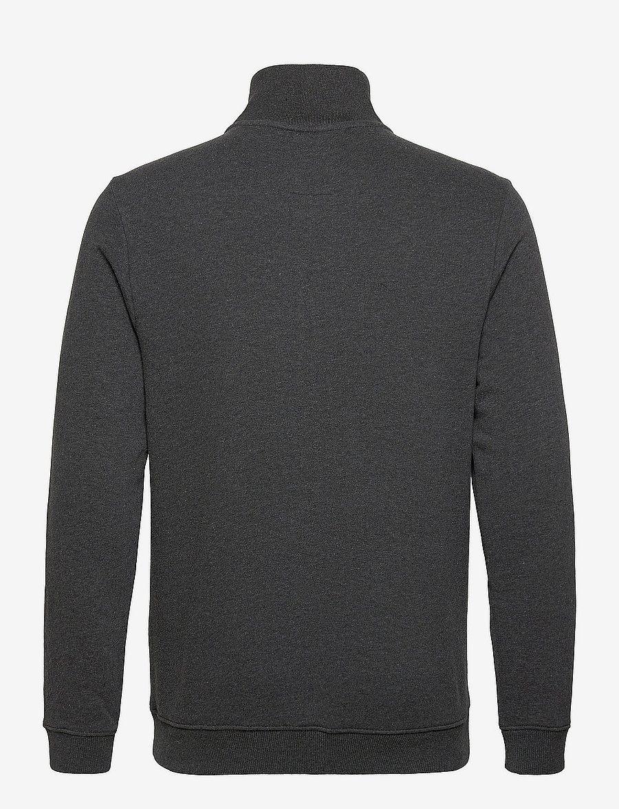 Tom Tailor - sweat jacket with cutline - kollektionen - dark grey melange - 2