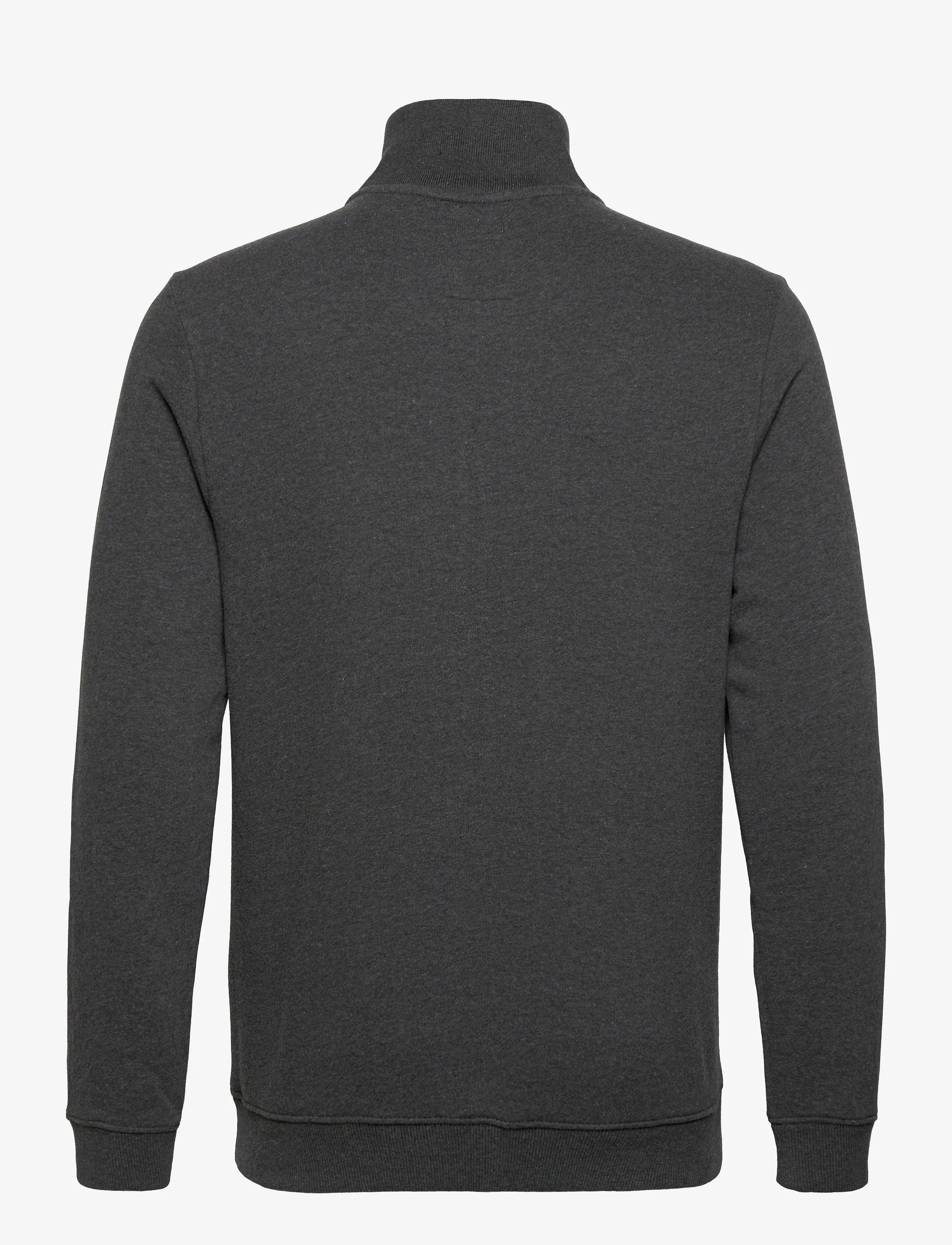 Tom Tailor - sweat jacket with cutline - laveste priser - dark grey melange - 2