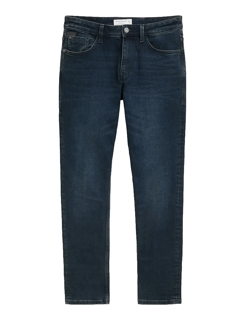 Tom Tailor - slim denim Josh - slim jeans - dark stone blue black denim - 1