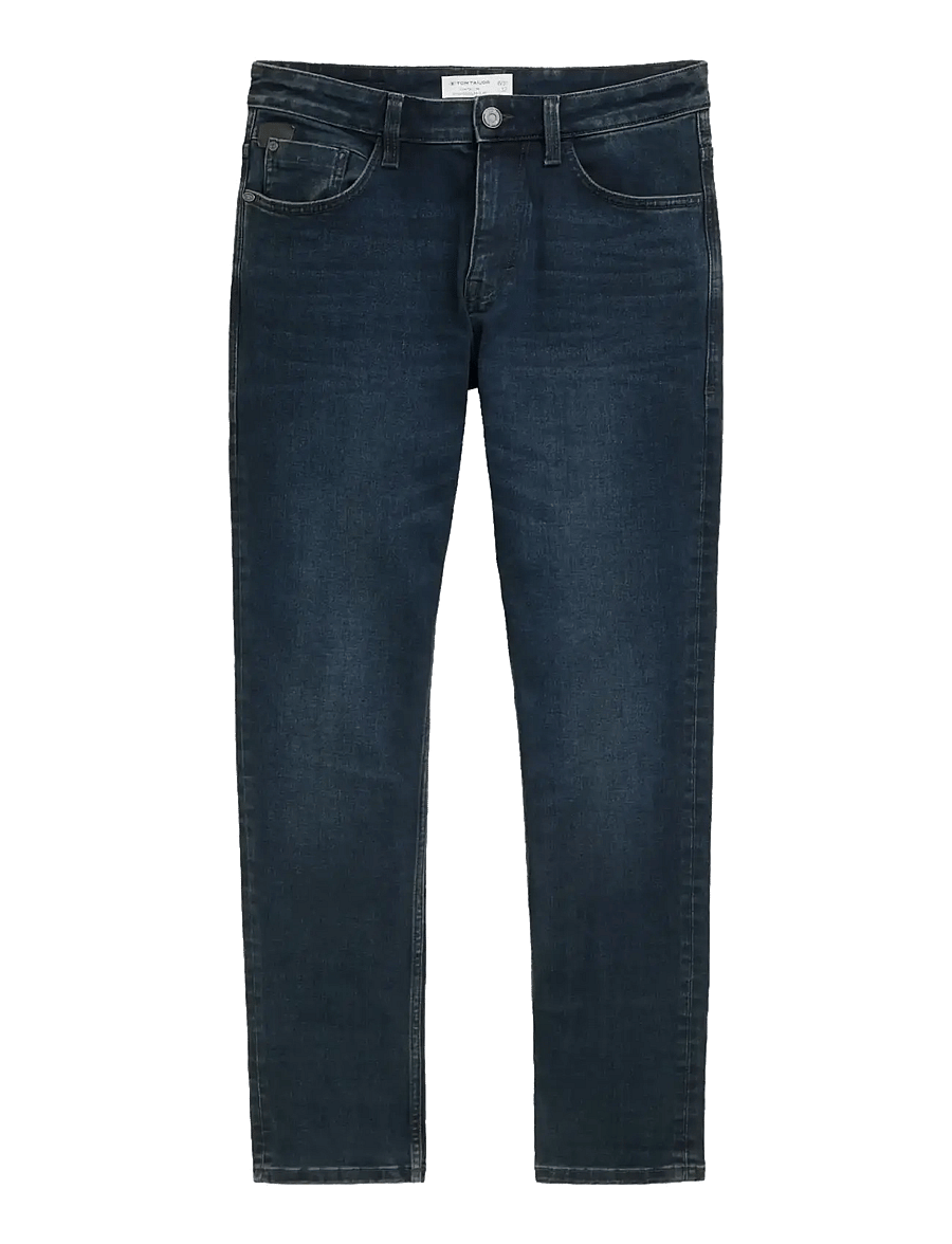 Tom Tailor - Tom Tailor Josh - slim fit -farkut - dark stone blue black denim - 1