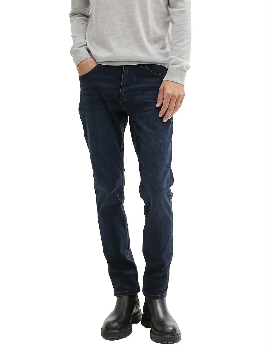 Tom Tailor - Tom Tailor Josh - slim fit -farkut - dark stone blue black denim - 3