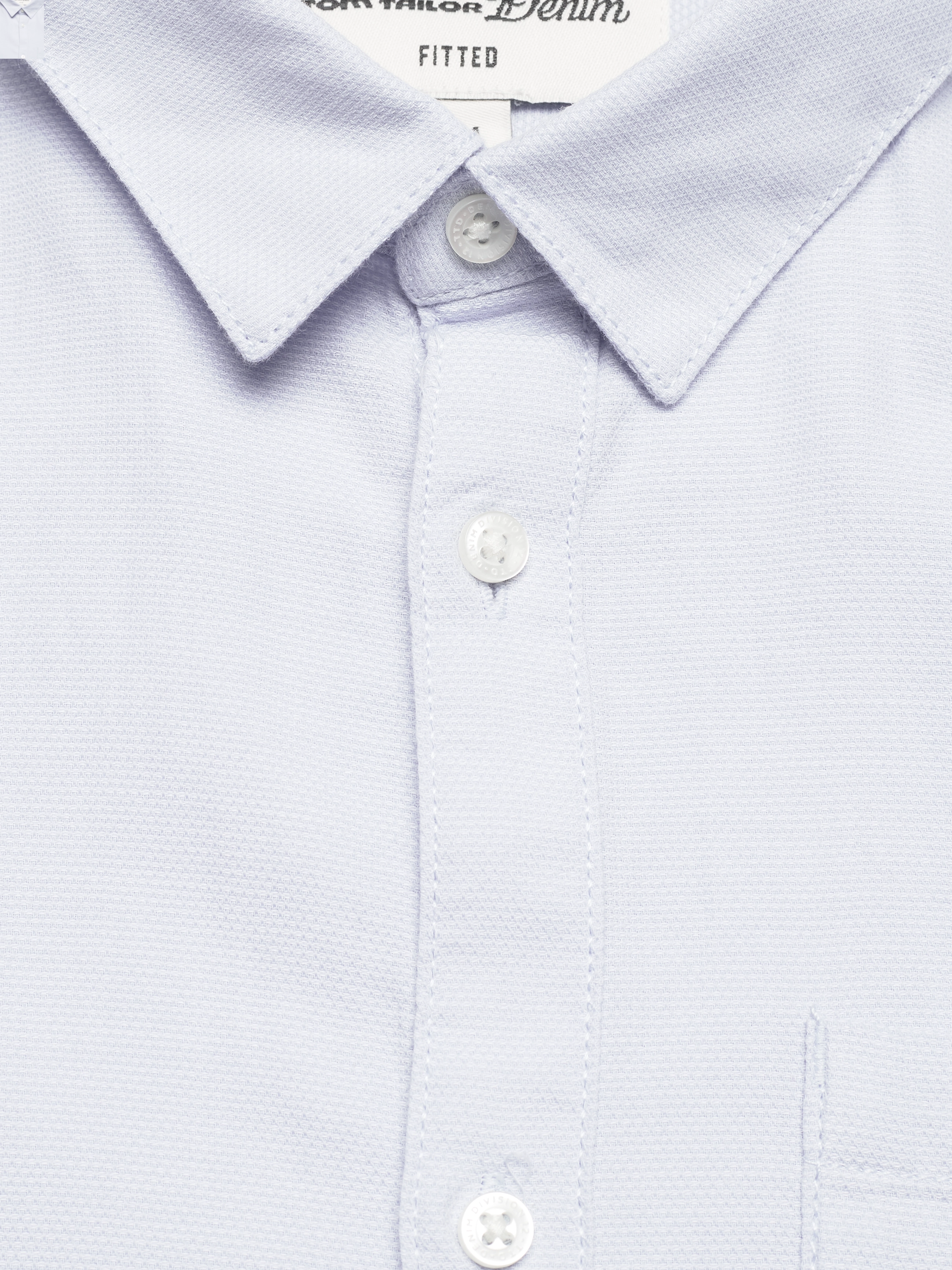Tom Tailor - shirt with dobby structure - light blue dobby structure - 2