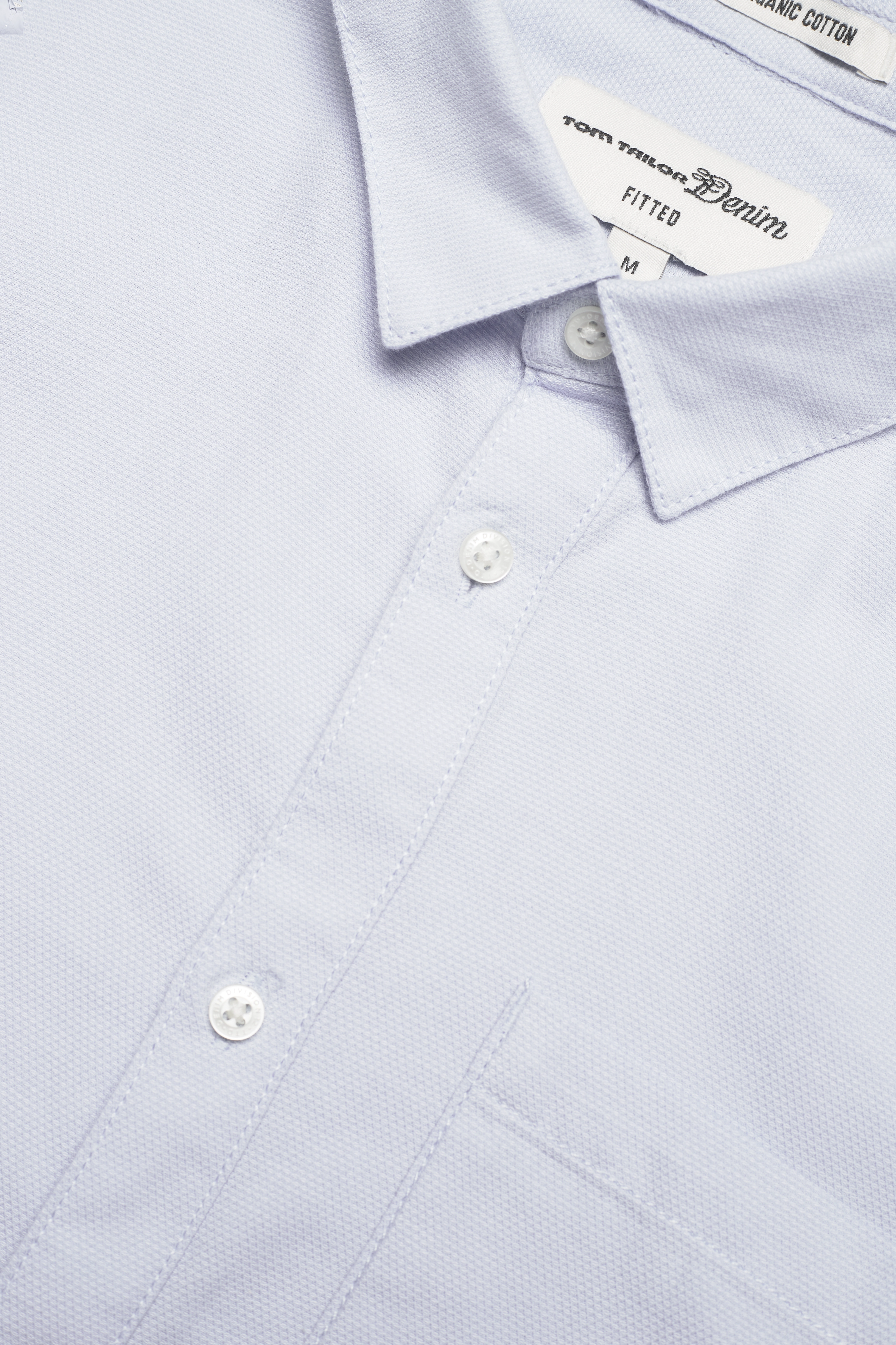 Tom Tailor - shirt with dobby structure - light blue dobby structure - 3