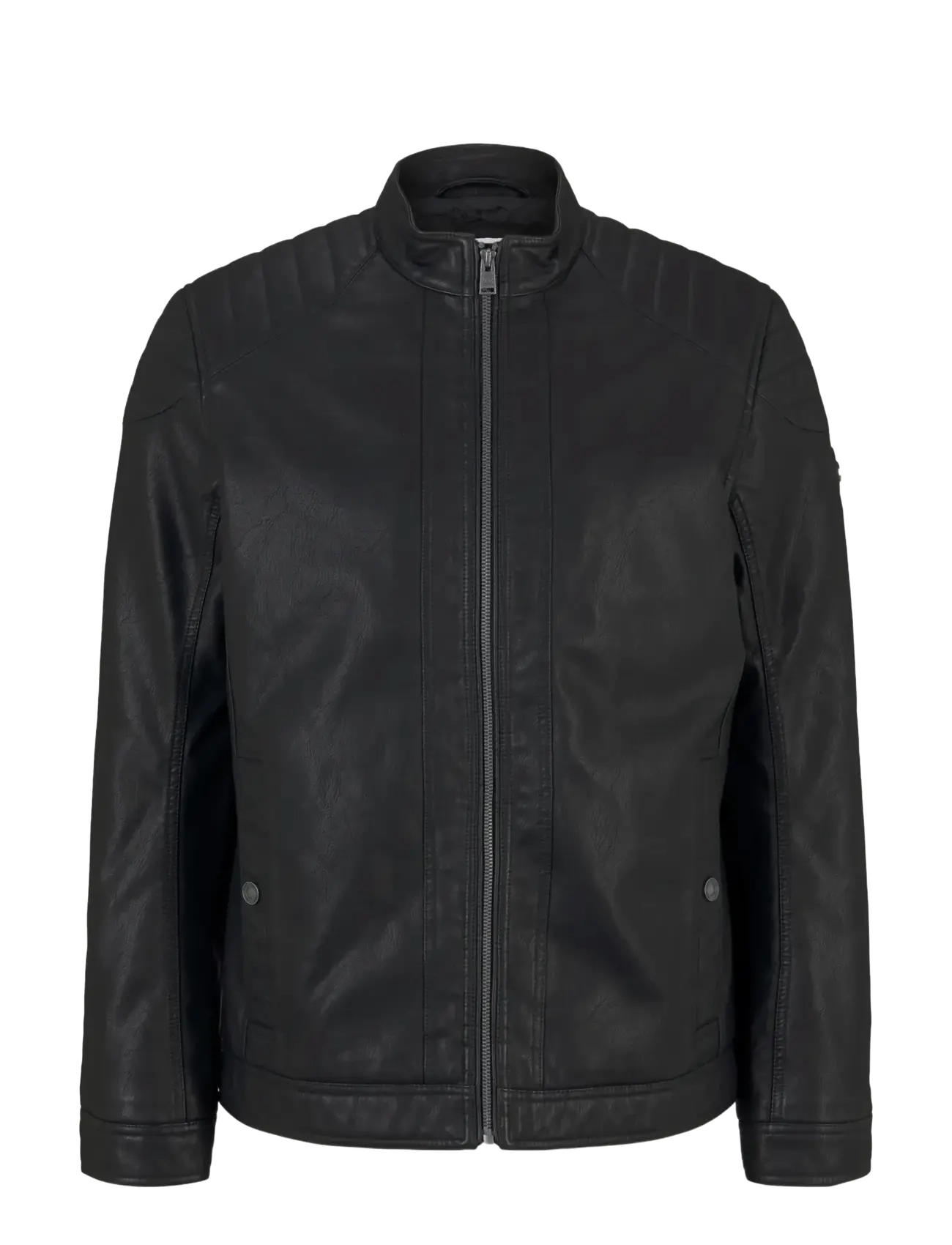 TOM TAILOR Fake Leder Jacke Schwarz - S - Herren