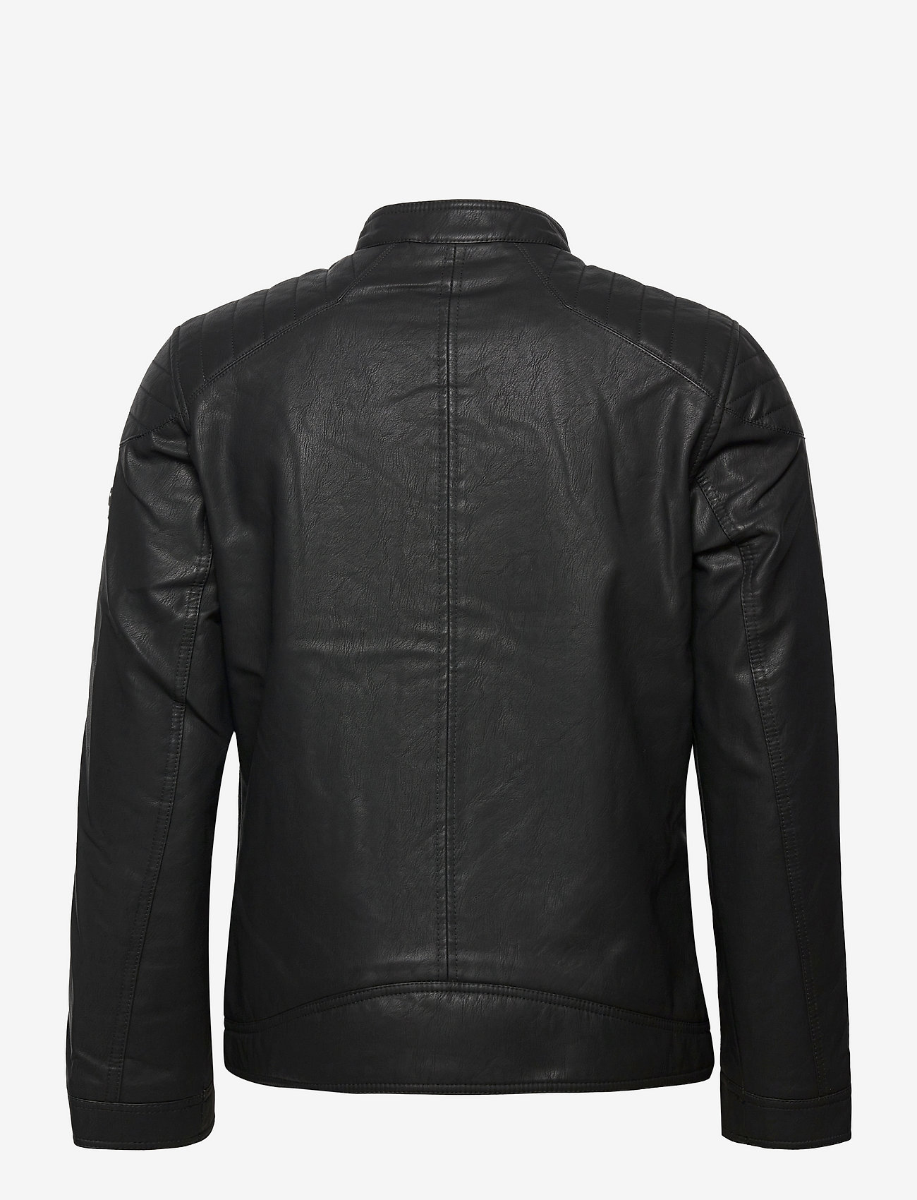 Tom Tailor - fake leather jacket - forårsjakker - black - 1
