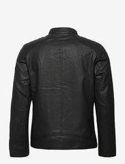 Tom Tailor - fake leather jacket - forårsjakker - black - 1