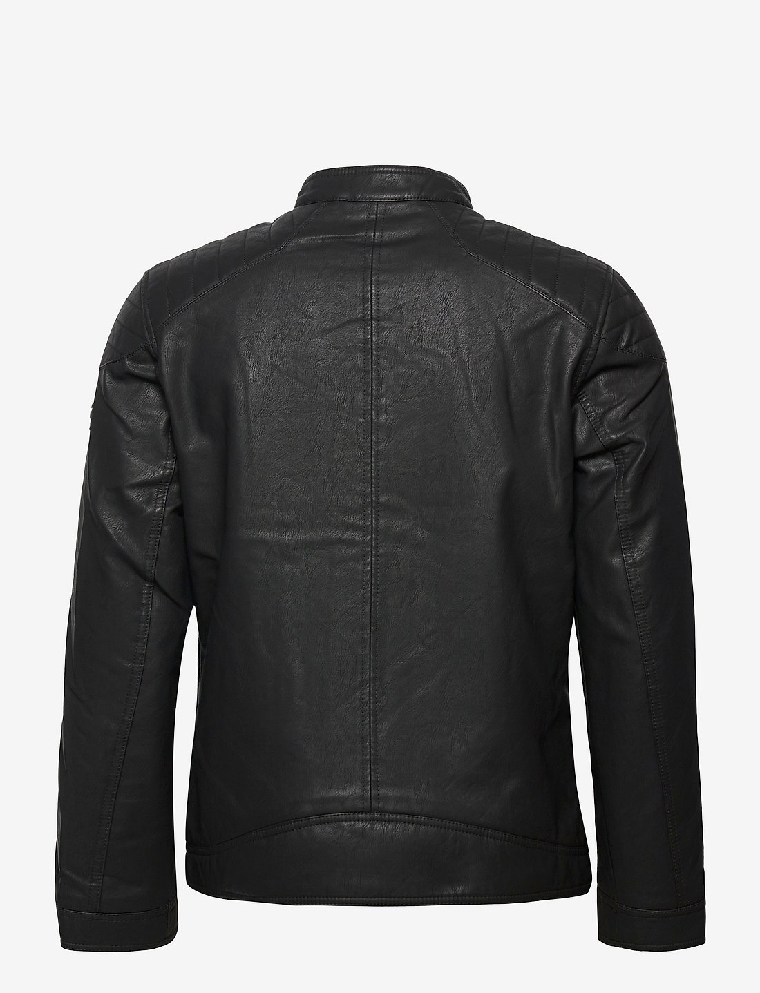 Tom Tailor - fake leather jacket - efterårsjakker - black - 2