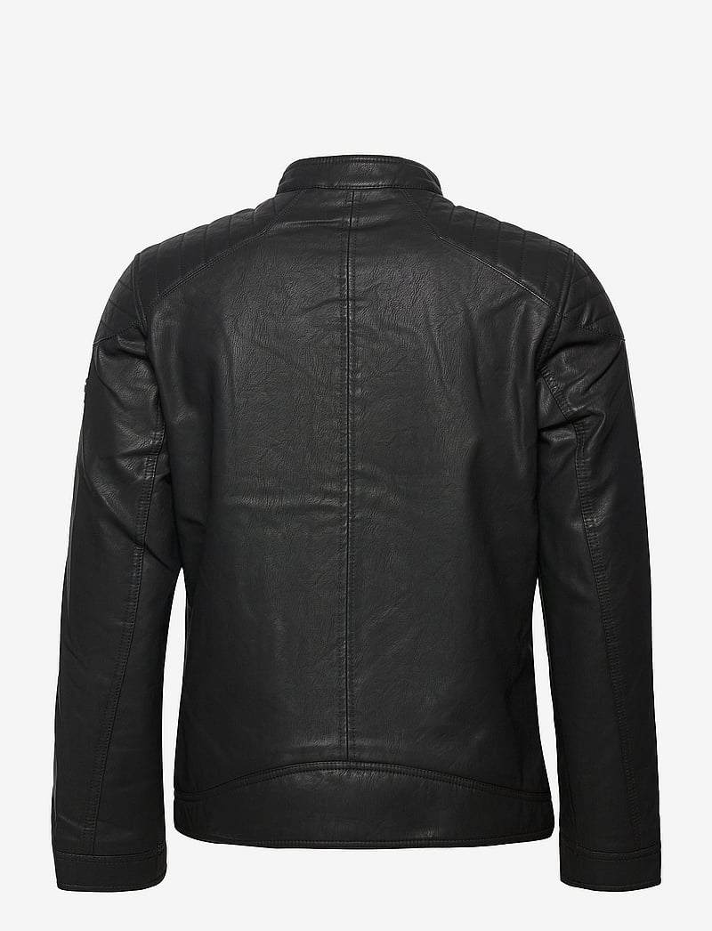 Tom Tailor - fake leather jacket - vestes de printemps - black - 2
