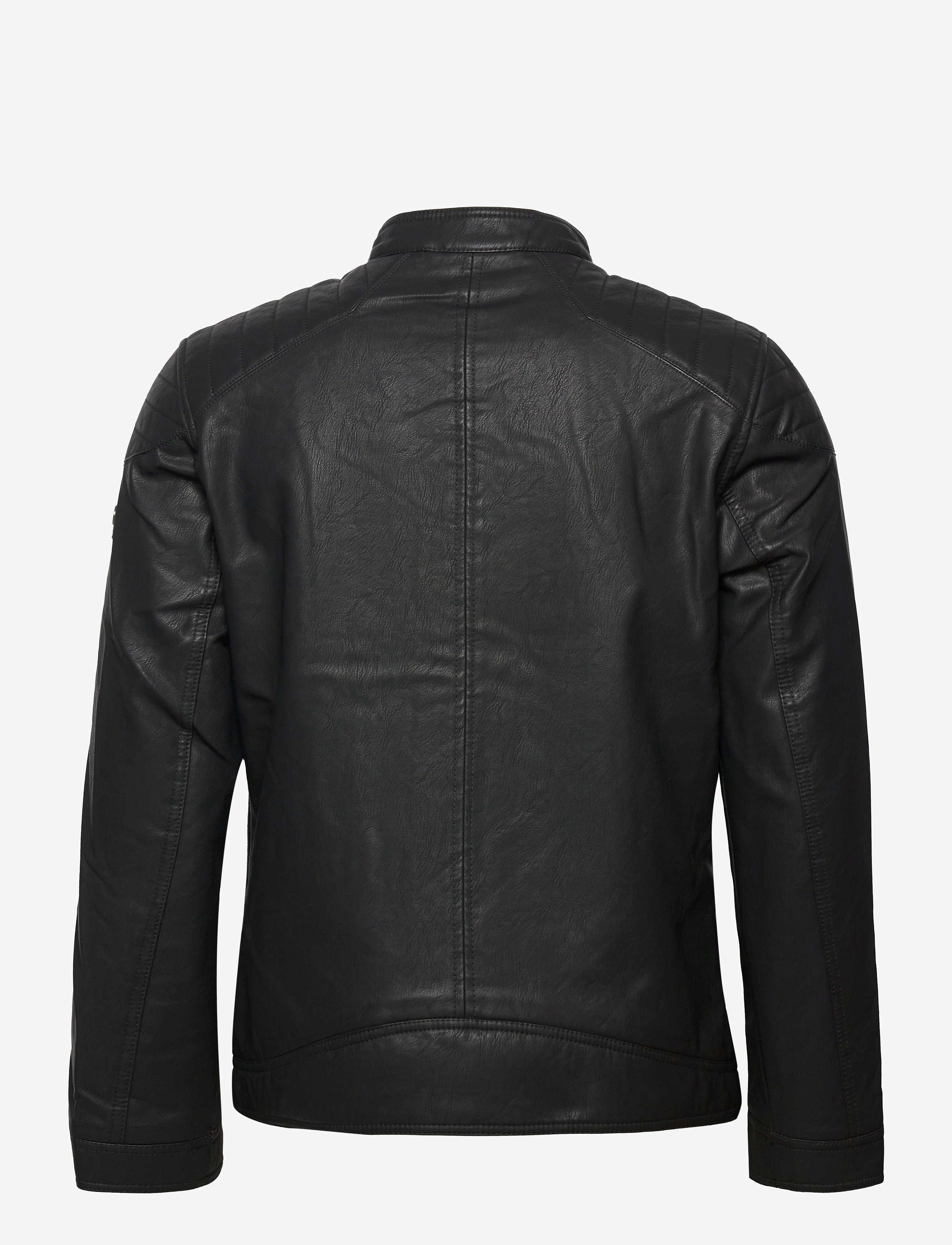 Tom Tailor - fake leather jacket - jacken - black - 2