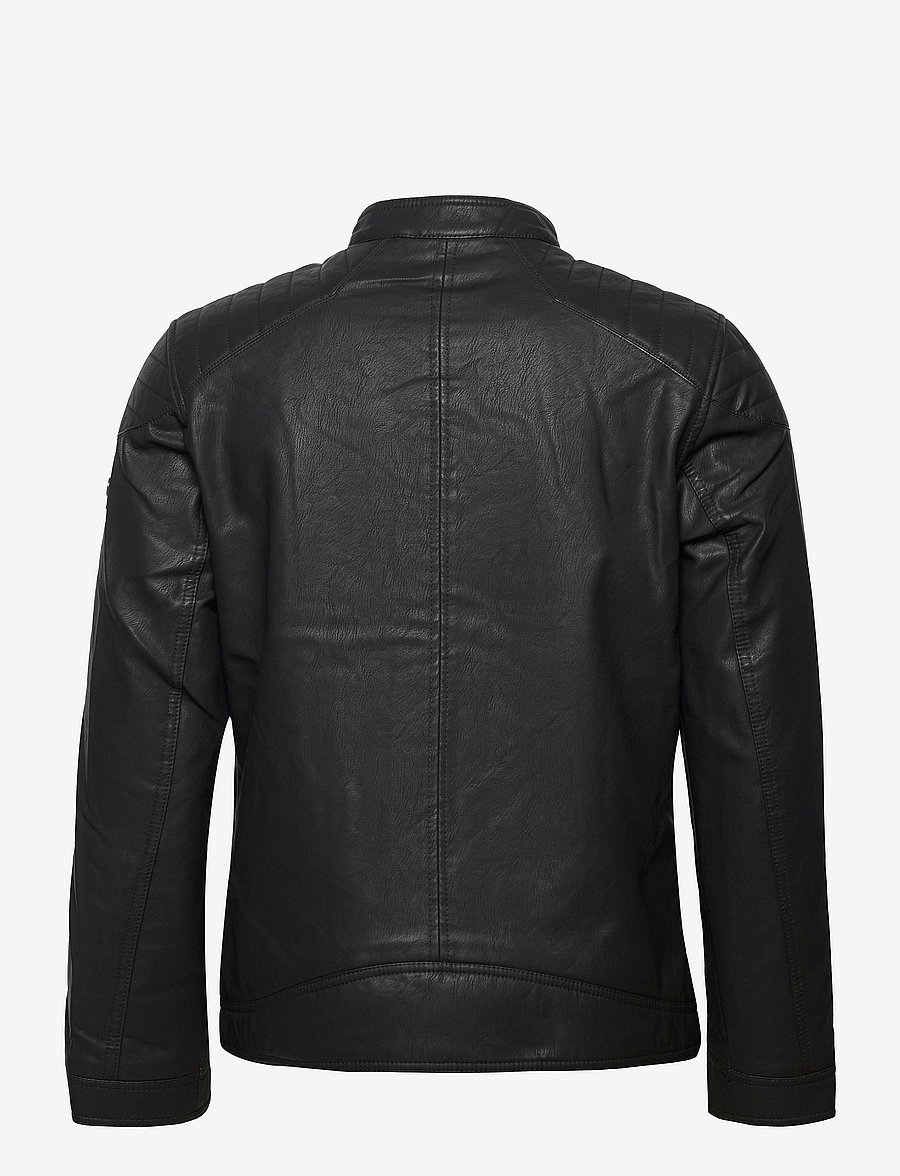 Tom Tailor - fake leather jacket - frühlingsjacken - black - 2