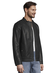 Tom Tailor - fake leather jacket - forårsjakker - black - 2