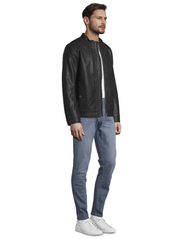 Tom Tailor - fake leather jacket - forårsjakker - black - 3