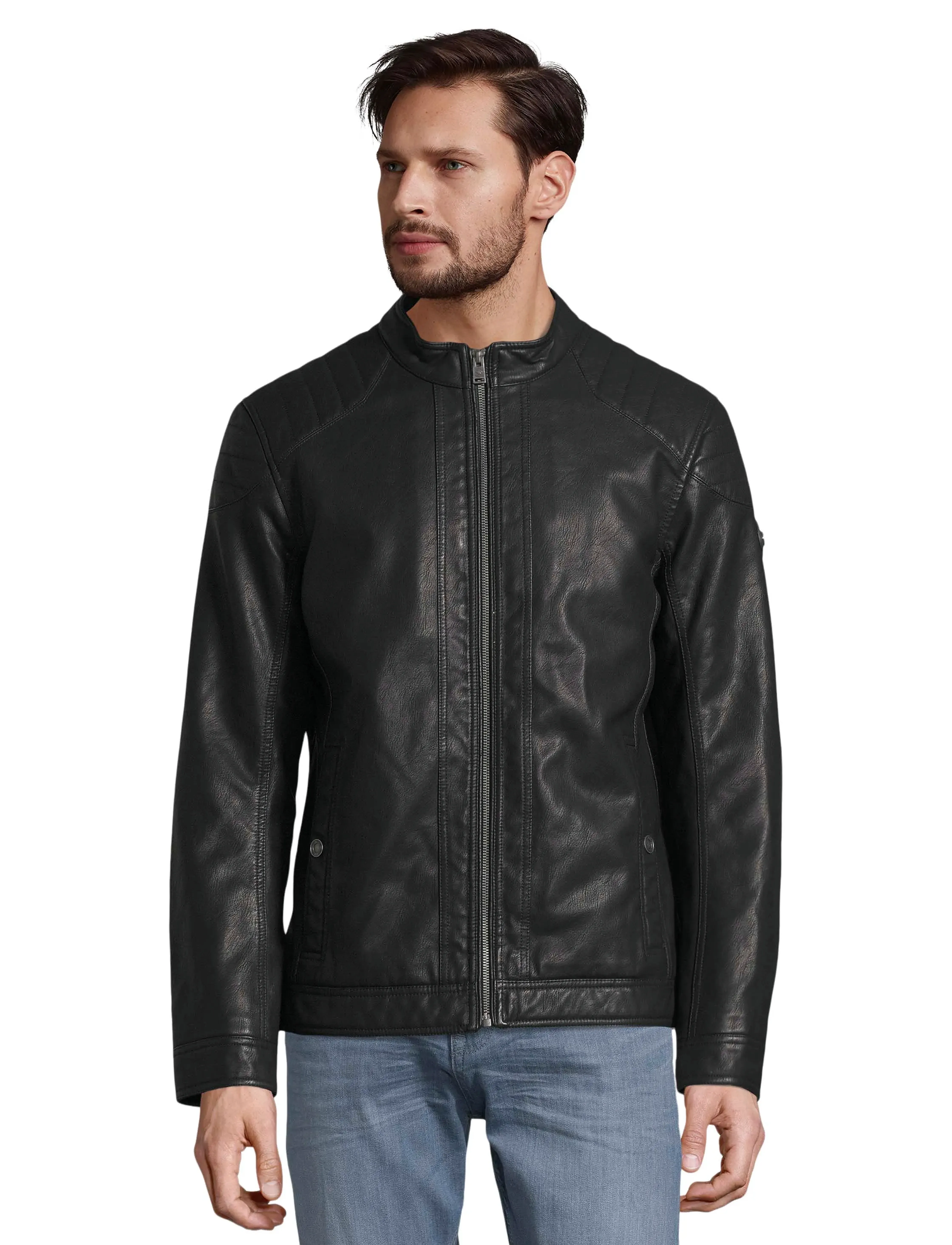 TOM TAILOR Fake Leather Jacket skinnjackor herr – bild 5